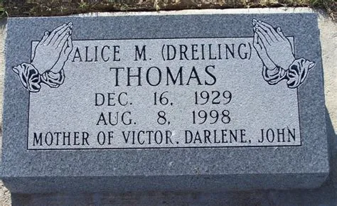 Alice Marie Dreiling Thomas (1929-1998): homenaje de Find a Grave