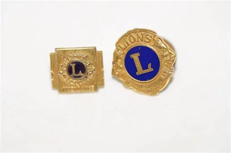 Vintage Lions Club International Pin & 100% Attendance Award Lapel Pin ...