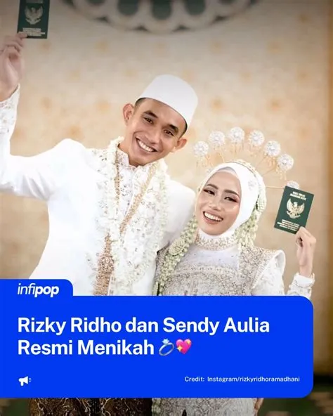 infipop | Rizky Ridho & Sendy Aulia resmi menikah pada Minggu (22/6) di ...
