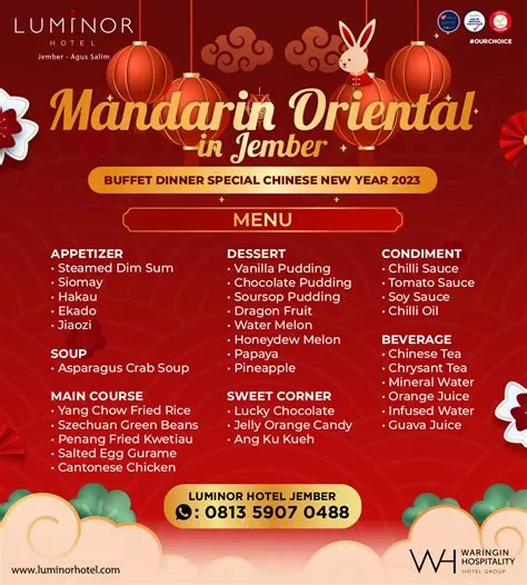 Imlek Mau Makan Apa? Cicip Buffet Dinner Spesial Imlek di Luminor Hotel ...