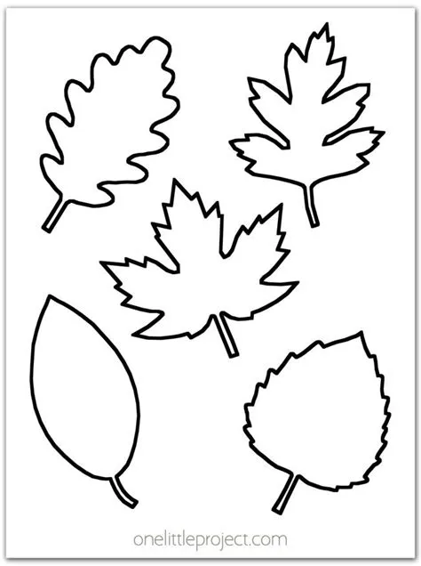 More than 20 free printable fall leaf template pages to use for fall ...
