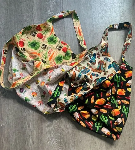 Reusable Grocery Bags free sewing pattern in two sizes - Sew Modern ...