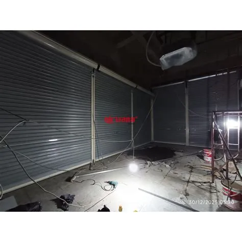 Pemasangan Rolling Door One Sheet Full Perforated Tenant Tianlala di ...