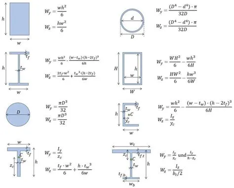 Section Modulus Equations and Calculators Common Shapes