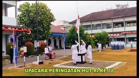UPACARA PERINGATAN HUT RI KE 78 - SMKN 1 BANYUMAS - YouTube