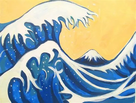Japanese Tsunami Painting at PaintingValley.com | Explore collection of ...