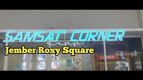 Lokasi dan Jam Operasional Samsat Corner di Jember Roxy Square - YouTube