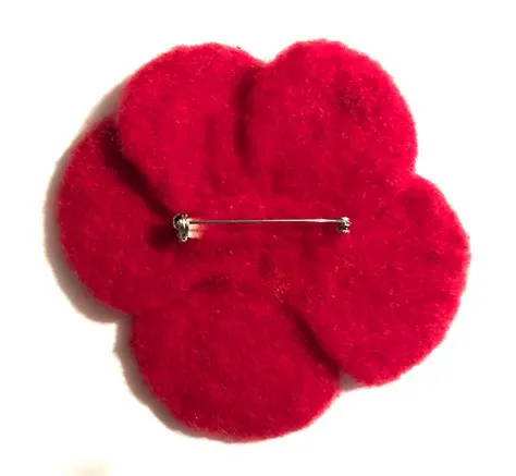 Red Pansy Pin | Mary Lor Art