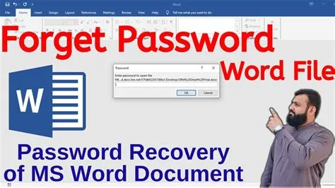 How to Recover Word Document Password | How to Unlock MS Word File ...