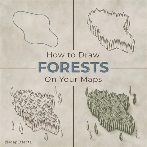 How to Draw a Forest on Your Fantasy Maps — Map Effects