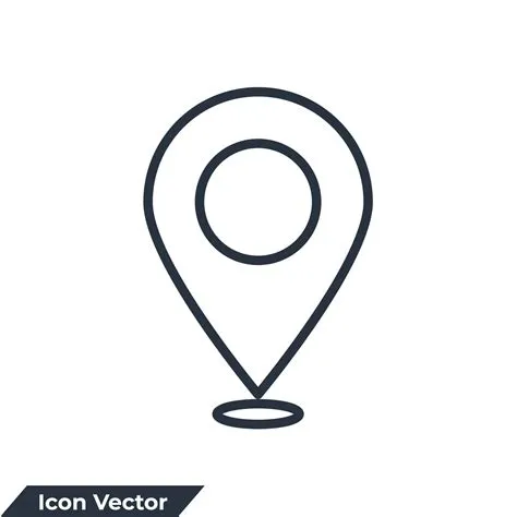 pinpoint icon logo vector illustration. pin, pointer symbol template ...