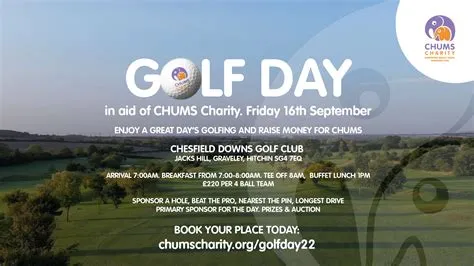 Golf Day at Chesfield Downs | CHUMS Charity