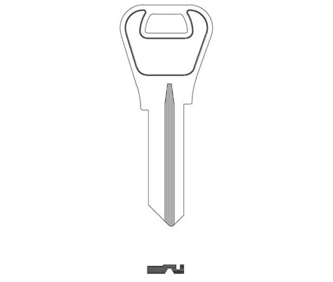 ILCO KEY LOOK ALIKE 5-PIN NP WEISER - 1555 [ILCO]