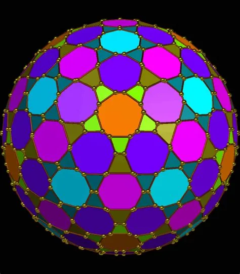 362 faces close to a year | Polyhedron, Bright paintings, Cool optical ...