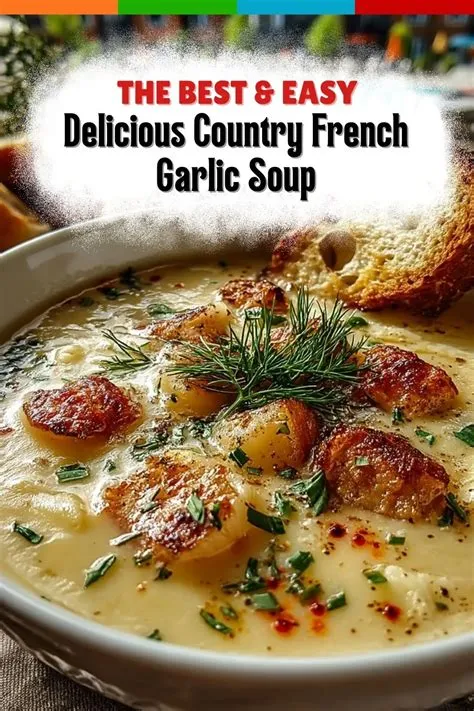 Delicious Country French Garlic Soup