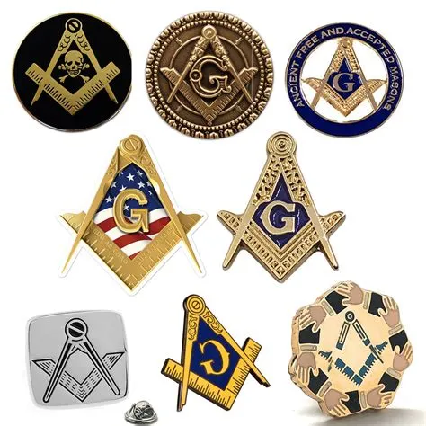 Wholesale Masonic Pins Tie Tack Pinback Hard Enamel Freemason Square ...