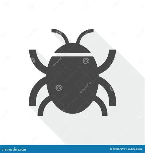 Software Bug or Program Bug Icon with Long Shadow Stock Vector ...