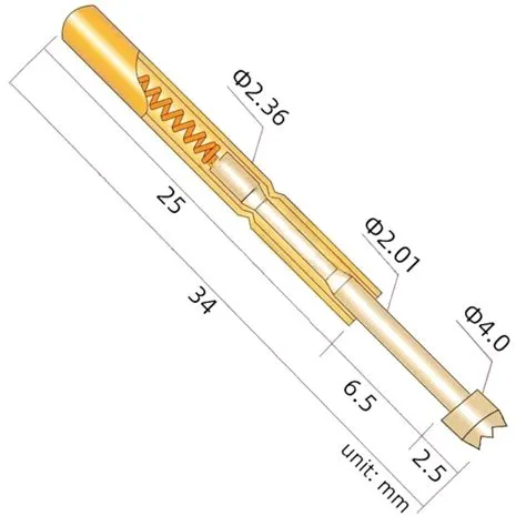 Probots P156-H2 Pogo Pin With Serrated Head Tip For PCB Testing ...