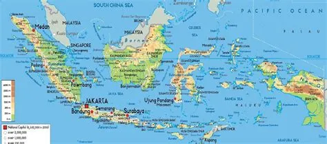 Gambar Peta Indonesia Lengkap, Bersimbol Warna dan Nama Provinsi