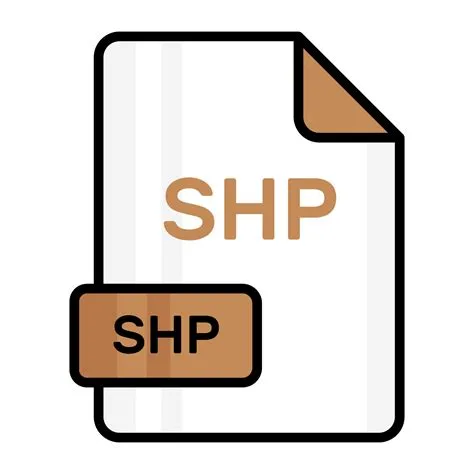 An amazing vector icon of SHP file, editable design 19941078 Vector Art ...