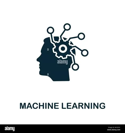 Machine Learning vector icon symbol. Creative sign from crm icons ...