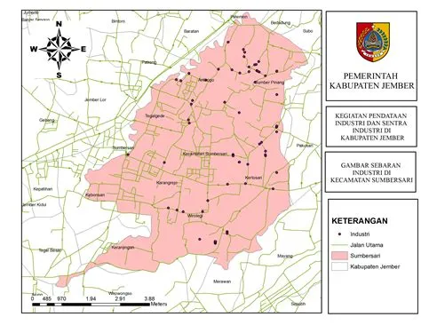 Peta Titik Lokasi Sentra Industri Kecamatan Sumbersari | SENTRA ...