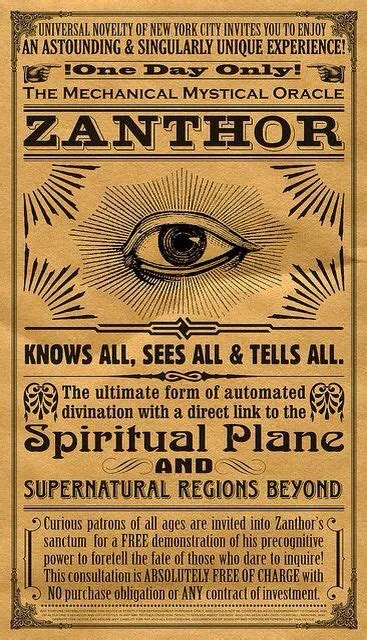 Old Victorian Psychics Poster