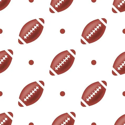 Premium Vector | American football ball seamless pattern background