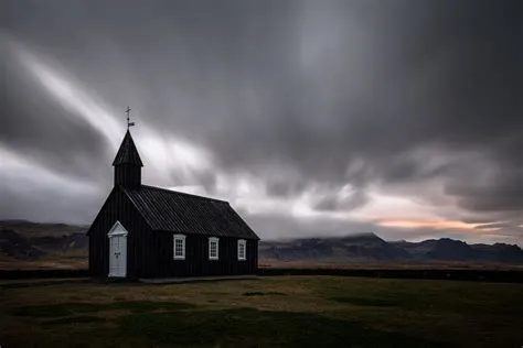 Icelandic Church Under Moody Skies – 4K Ultra HD Religious Wallpaper by ...
