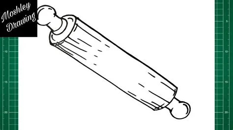 How to Draw a Rolling Pin - YouTube