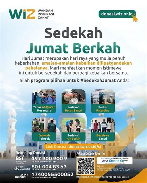 Sedekah Jumat Berkah – WAHDAH INSPIRASI ZAKAT