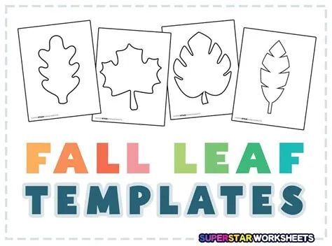 Leaf Template (Free Printables) - Superstar Worksheets