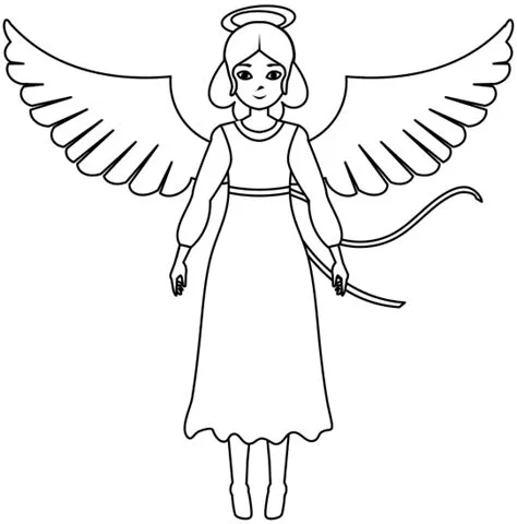 Fille Ange | 10 coloriages à imprimer gratuits