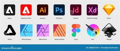 Adobe Illustrator, Photoshop, InDesign, Figma, Sketch, Inkscape ...