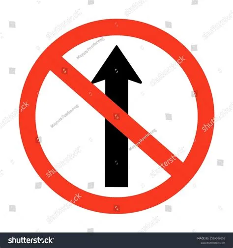 Do Not Go Straight Traffic Sign Stock Vector (Royalty Free) 2229308653 ...