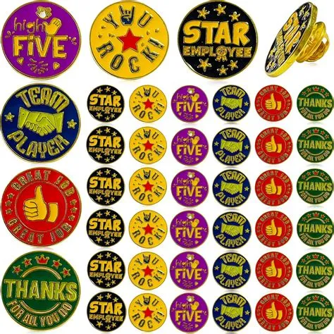 Amazon.com: 48 Pcs Employee of The Month Lapel Pin 3/4 Inch Employee ...