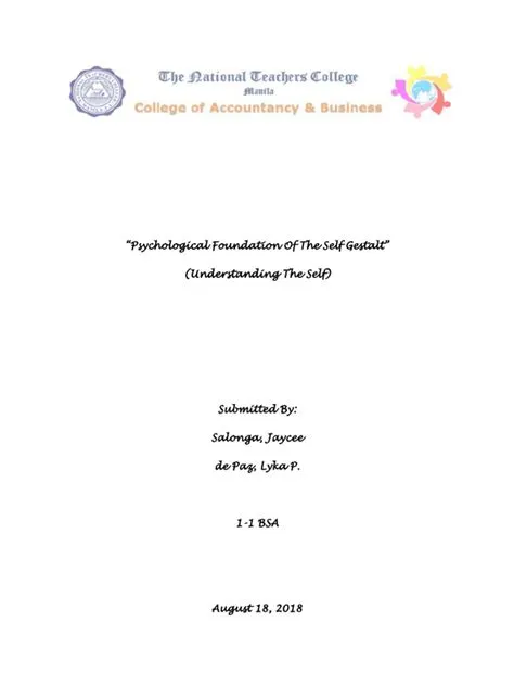 Uself Gestalt Salonga and de Paz | PDF | Perception | Emergence