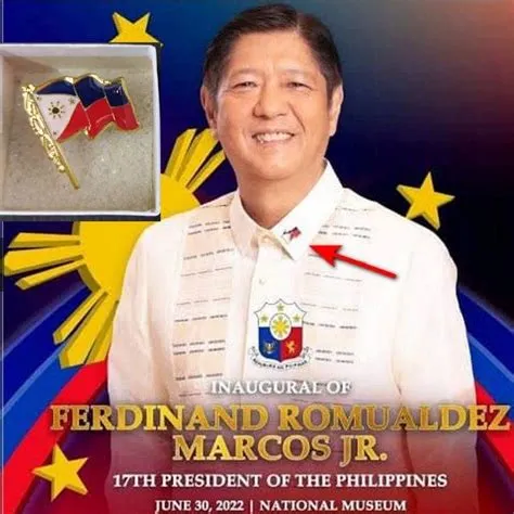 President BBM PBBM BongBong Marcos Collar Pin Polo Shirt Barong Cap Bag ...