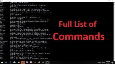 List of windows 10 command prompts - isseitaly