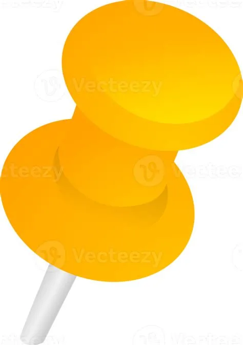 Yellow Push Pin Clip Art Yellow Push Pin Clip Art At Clker.com