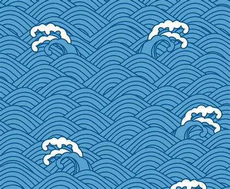 Japanese Wave Pattern Vector at Vectorified.com | Collection of ...