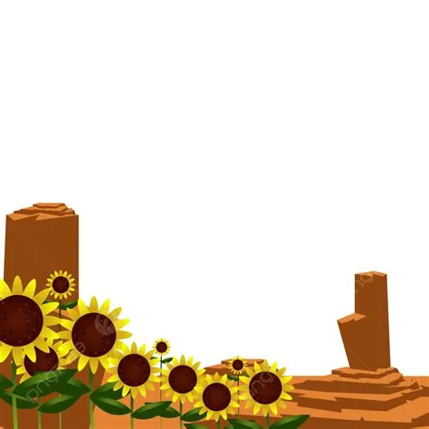 Desert Background Twibbon Border Vector, Desert, Borders, Flower PNG ...