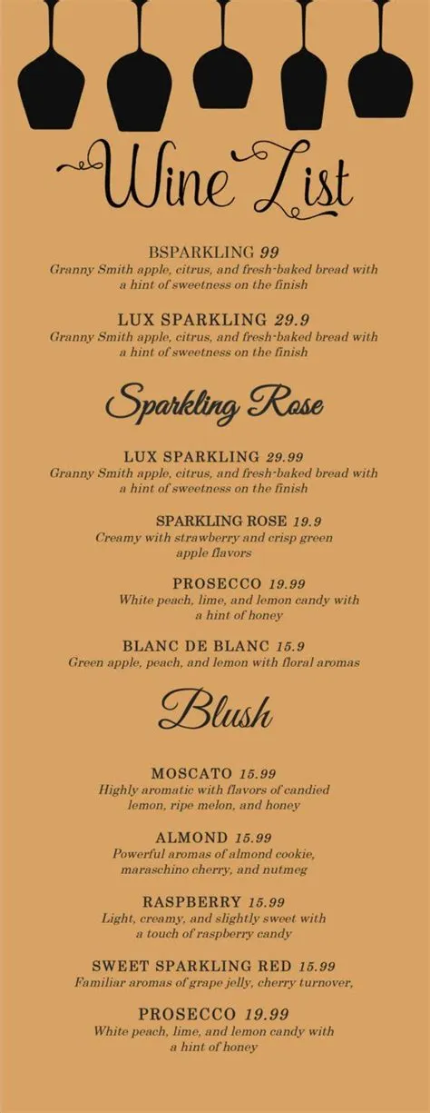 Canva Wine List, Wine Menu Template, Canva Menu Template, Drink Menu ...