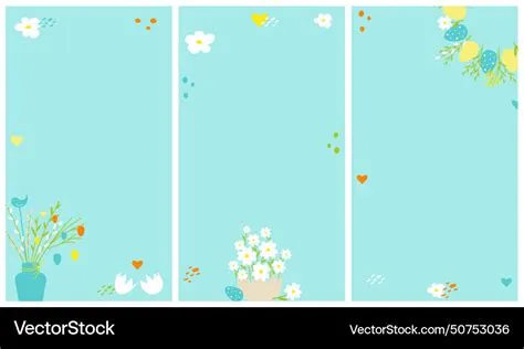 Easter spring backgrounds for social media Vector Image