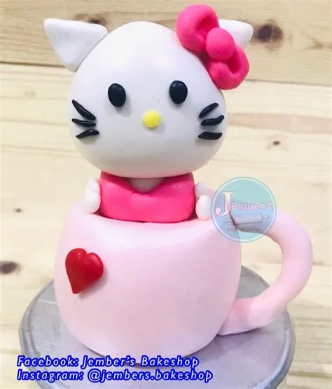 Jember's Bakeshop - Ready for pick up! 😊 ️ “HELLO KITTY” Fondant Topper ...