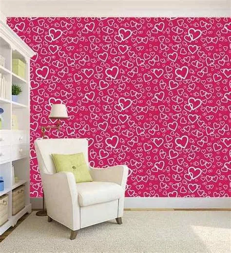Inspirational Living Room Ideas - Living Room Design: Pink Wallpaper ...