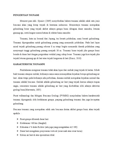 Pengertian Tsunami | PDF