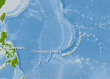 Oceanic trenches – by FreeWorldMaps.net