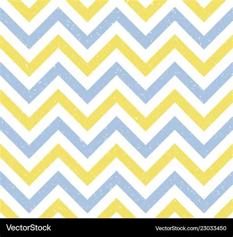 Blue and yellow grunge chevron retro pattern Vector Image