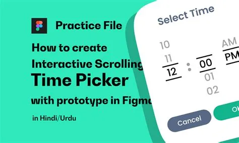 Scrolling Time Picker Prototype for Public | Figma